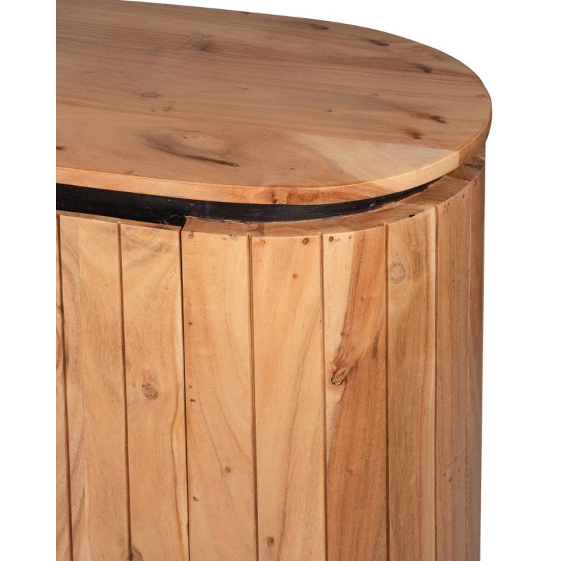 Aparador marea de acacia natural 175x40x80cm