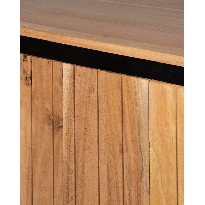 Aparador marea de acacia natural 175x40x80cm