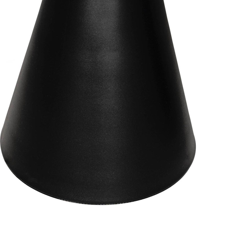 SET 2 MESAS ELARA DE TAPA DE CERÁMICA BLANCA Y BASE CÓNICA HIERRO 50x46 - 70x40cm