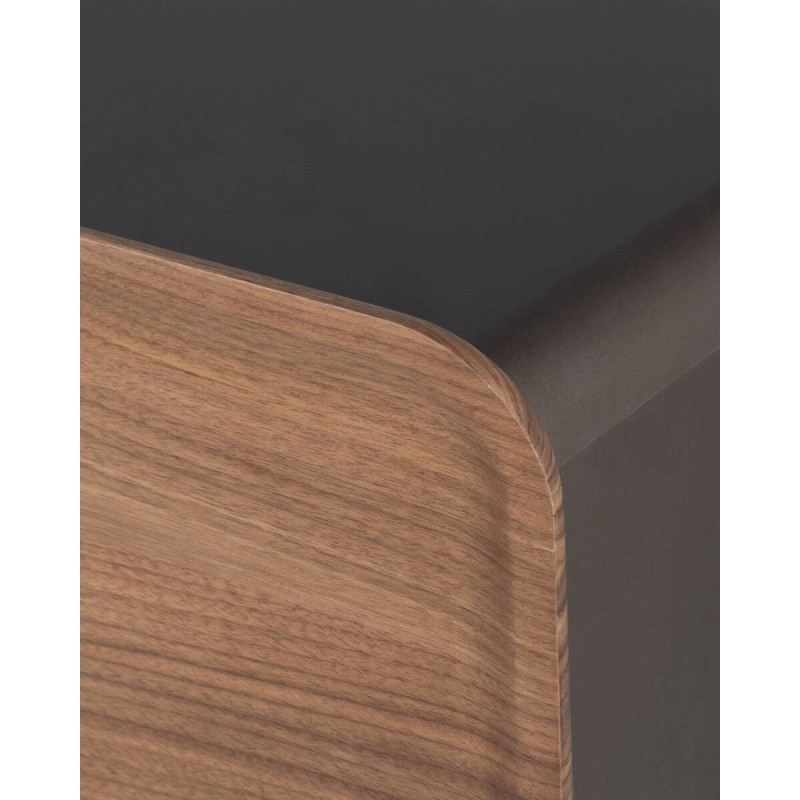 Aparador lontar de nogal y patas de madera 180x42x76,5 cm