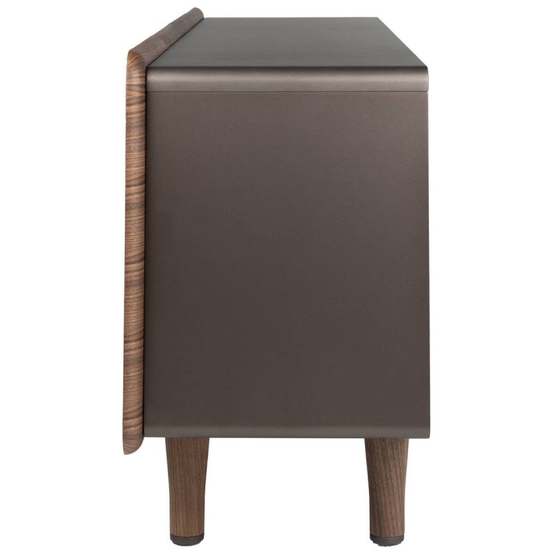 Aparador Lontar de nogal y patas de madera 180x42x76,5 cm