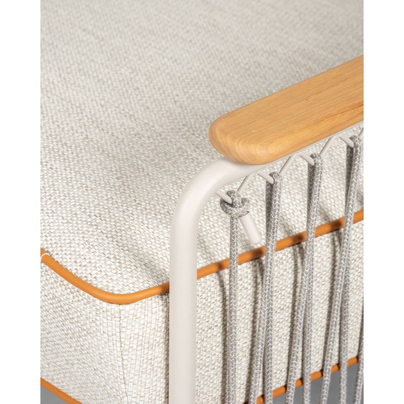 Butaca exterior Arena en acero y cuerda de olefina