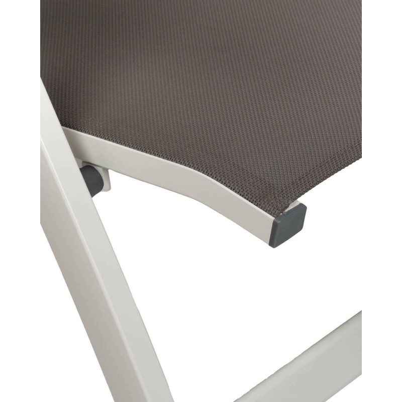 Sillón reclinable  exterior valka de aluminio y textilene moka