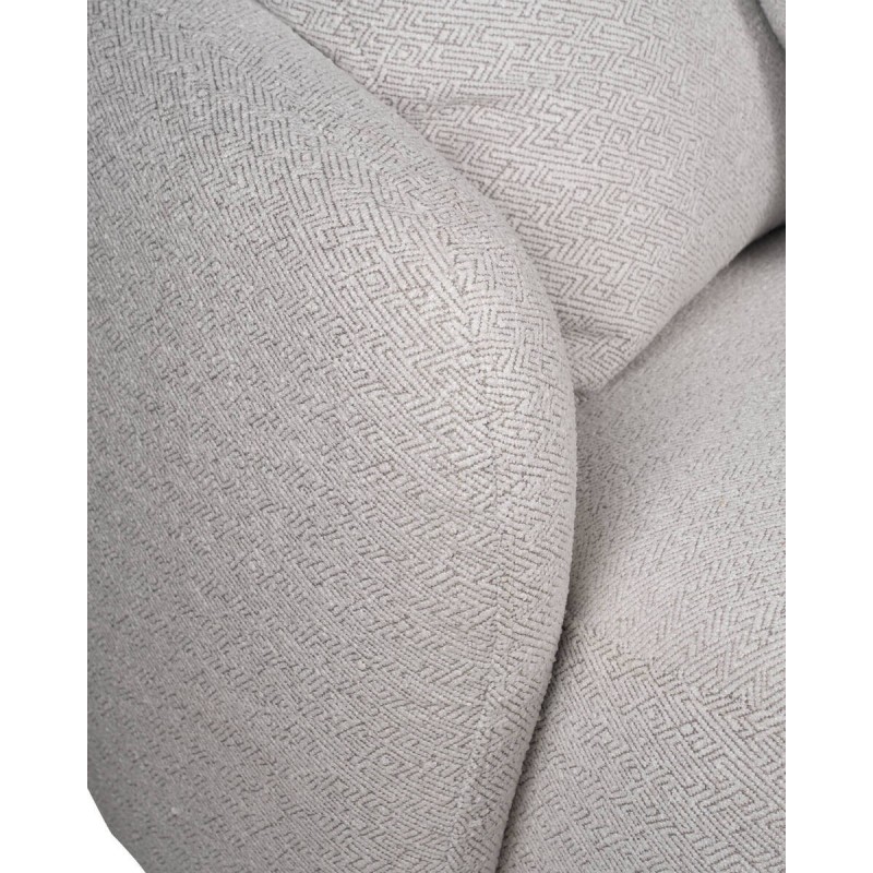 Sofá nimbus curvo con motivo de triángulos 226x99x73cm