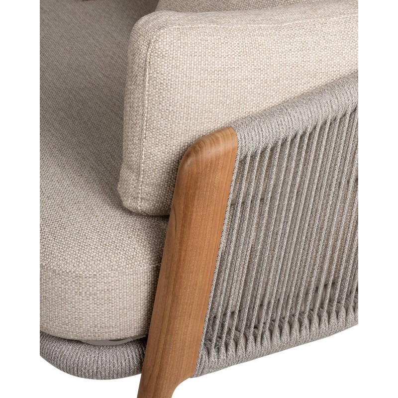 SOFÁ HAVEN DE EXTERIOR CON CHAISELOUNGUE IZQUIERDO Y CUERDA ARENA 259x97x87cm