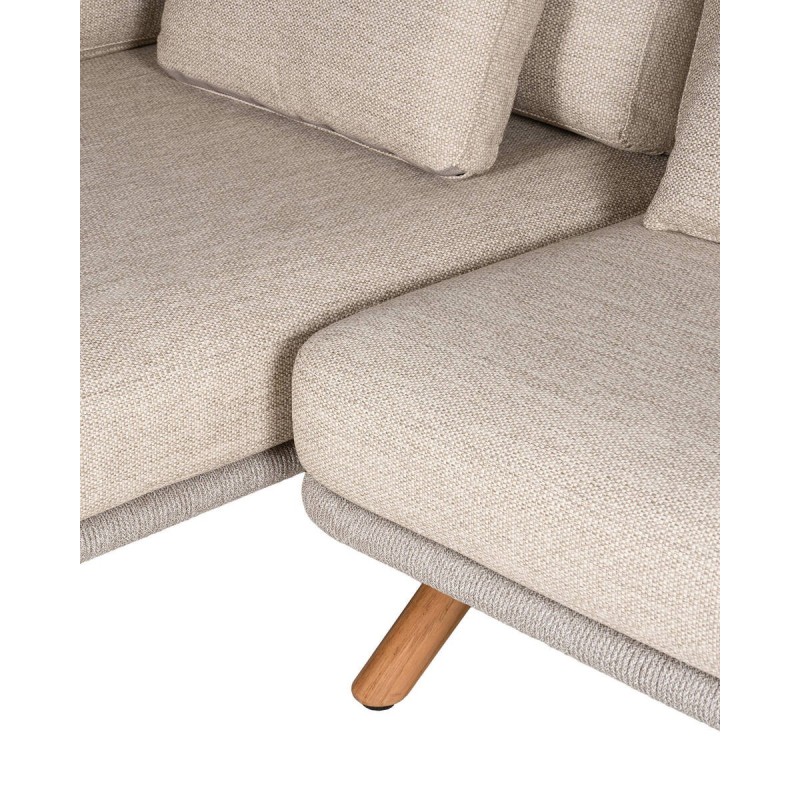 SOFÁ HAVEN DE EXTERIOR CON CHAISELOUNGUE IZQUIERDO Y CUERDA ARENA 259x97x87cm