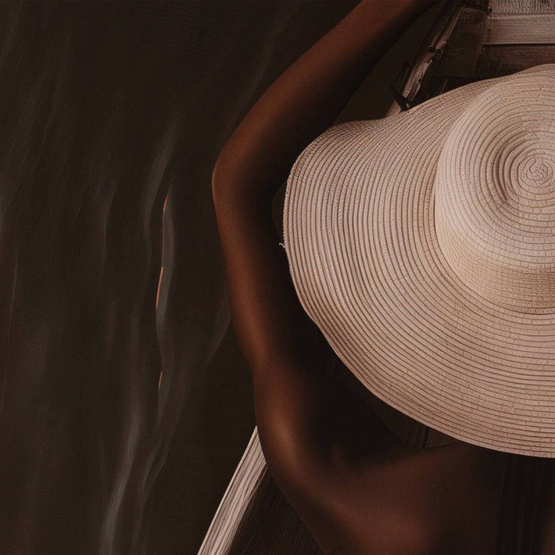 Lienzo Étnico 120x140 cm con Marco Roble