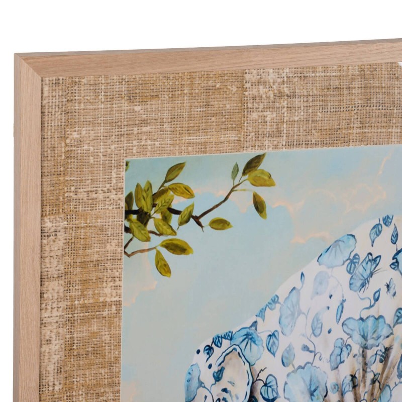 Cuadro elefante estampado flores 80x100cm