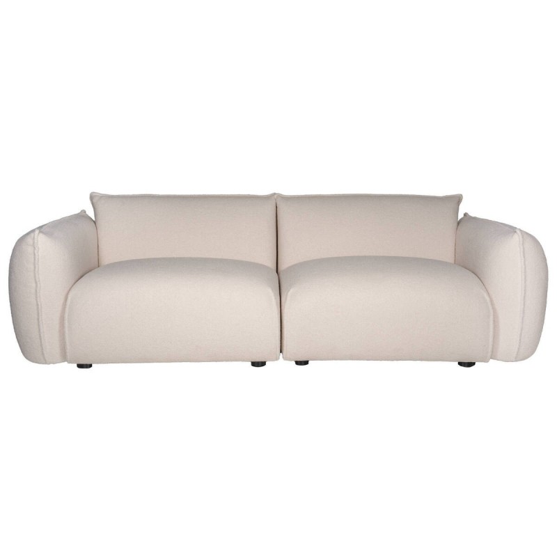 Sofá velo de borreguillo crudo 226x94x70cm