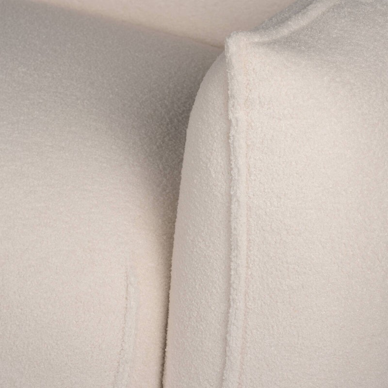 Sofá velo de borreguillo crudo 226x94x70cm