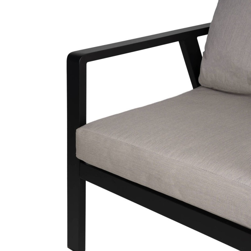 SILLÓN SAMOS DE ALUMINIO GRIS ANTRACITA 71x83x85cm