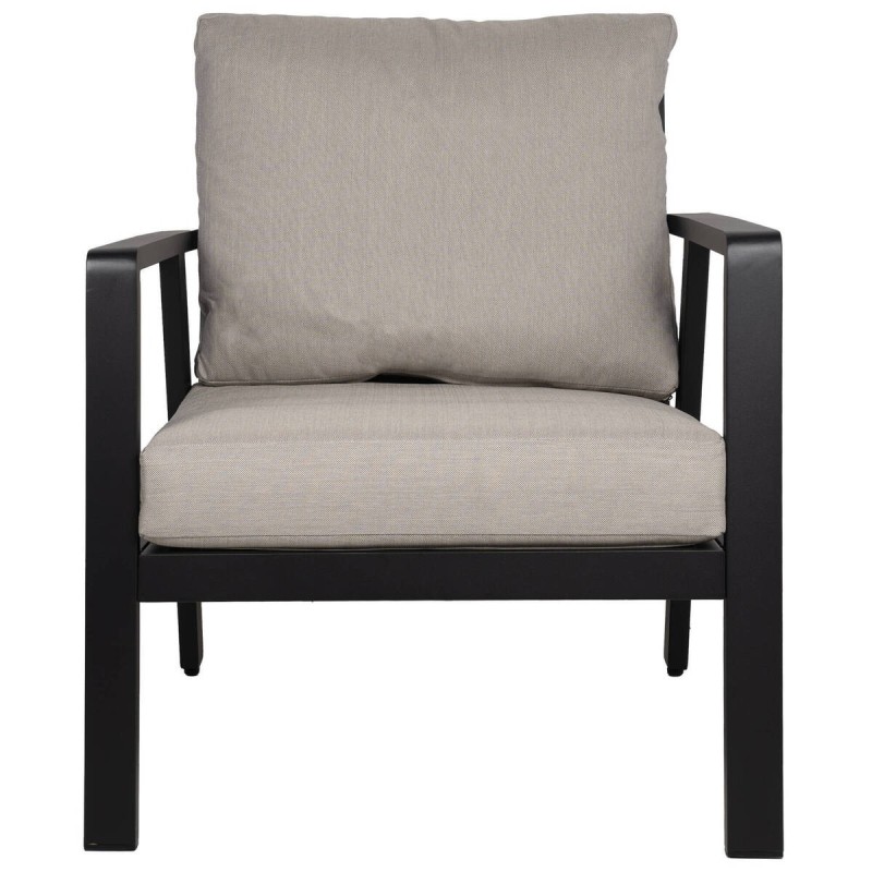 SILLÓN SAMOS DE ALUMINIO GRIS ANTRACITA 71x83x85cm