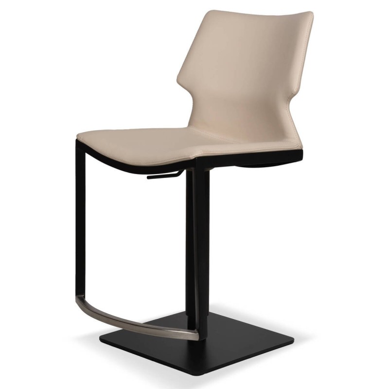 Taburete elevia color crema elevable 44x53x86/111cm