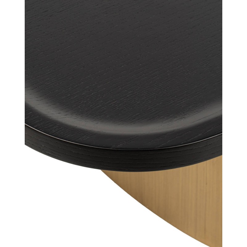 MESA DE RINCÓN DE TERRAZA TESSA DE ALUMINIO Y TAPA DE CERÁMICA CREMA 59x38 cm