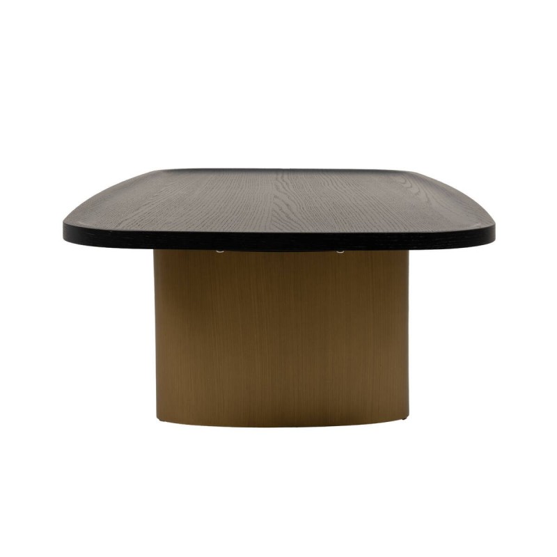 MESA DE RINCÓN DE TERRAZA TESSA DE ALUMINIO Y TAPA DE CERÁMICA CREMA 59x38 cm