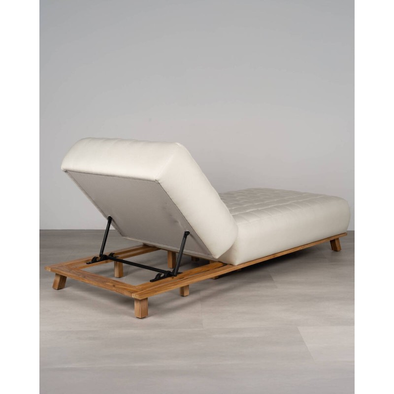 Icon Lounger con patas de teca  213 x 89 x 41 cm