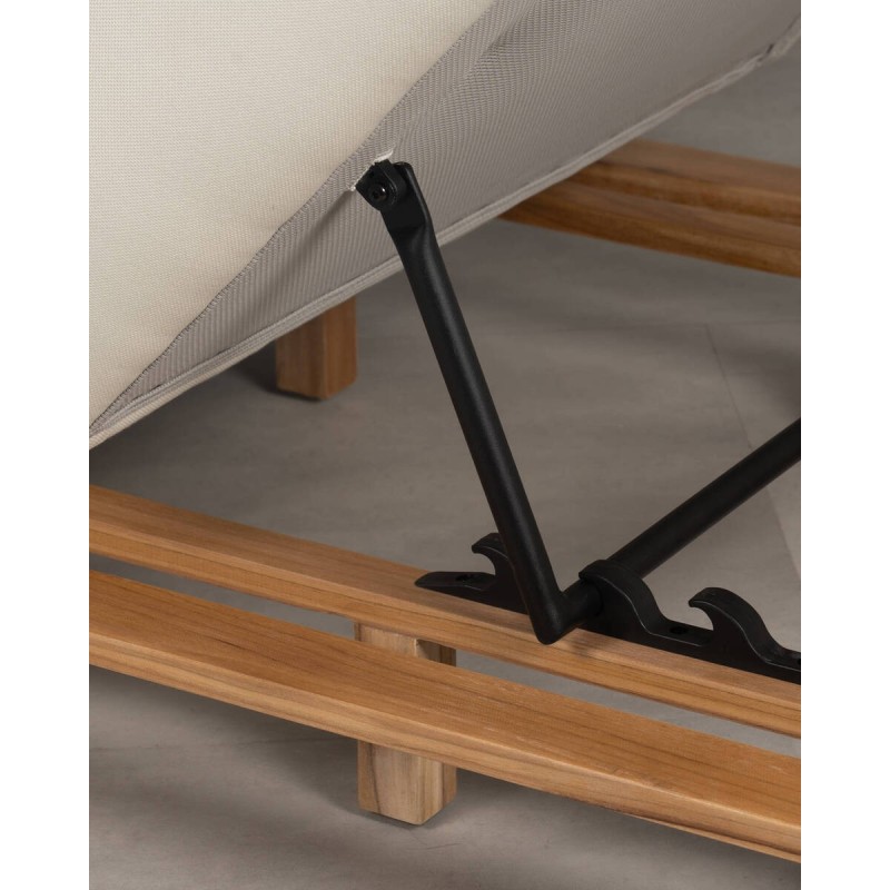 Icon Lounger con patas de teca  213 x 89 x 41 cm