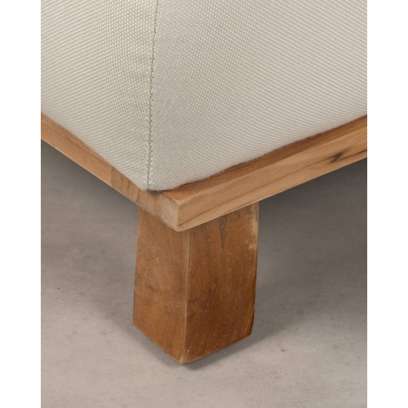 Icon Lounger con patas de teca  213 x 89 x 41 cm