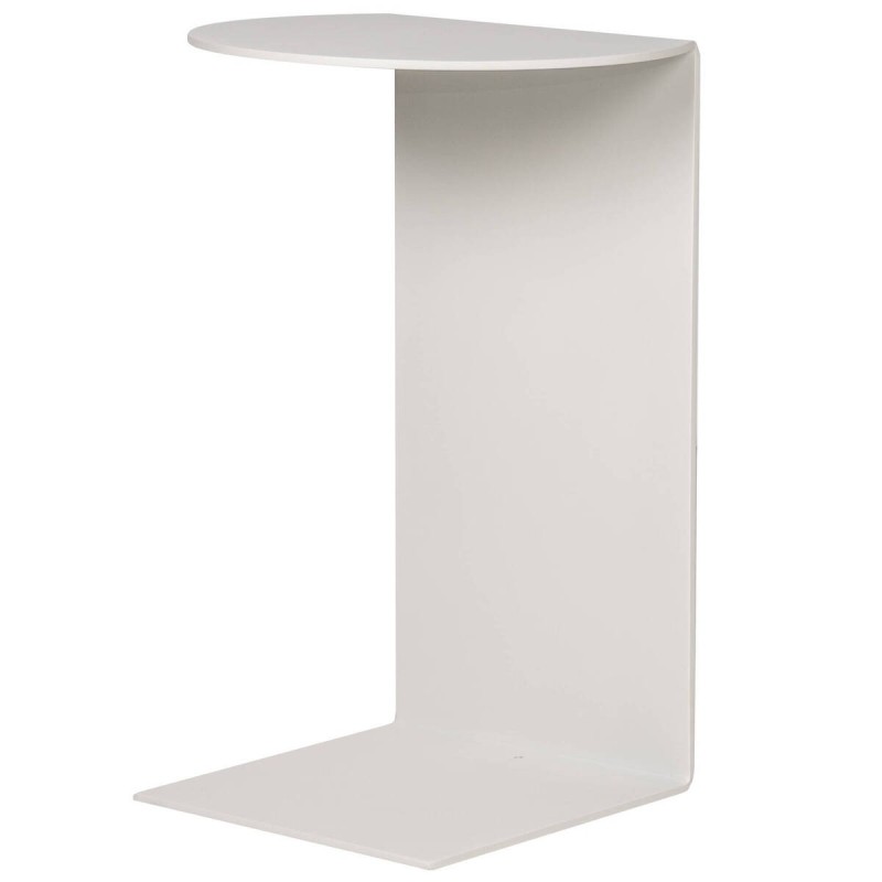Mesa auxiliar aura de aluminio blanco 32x26x49cm
