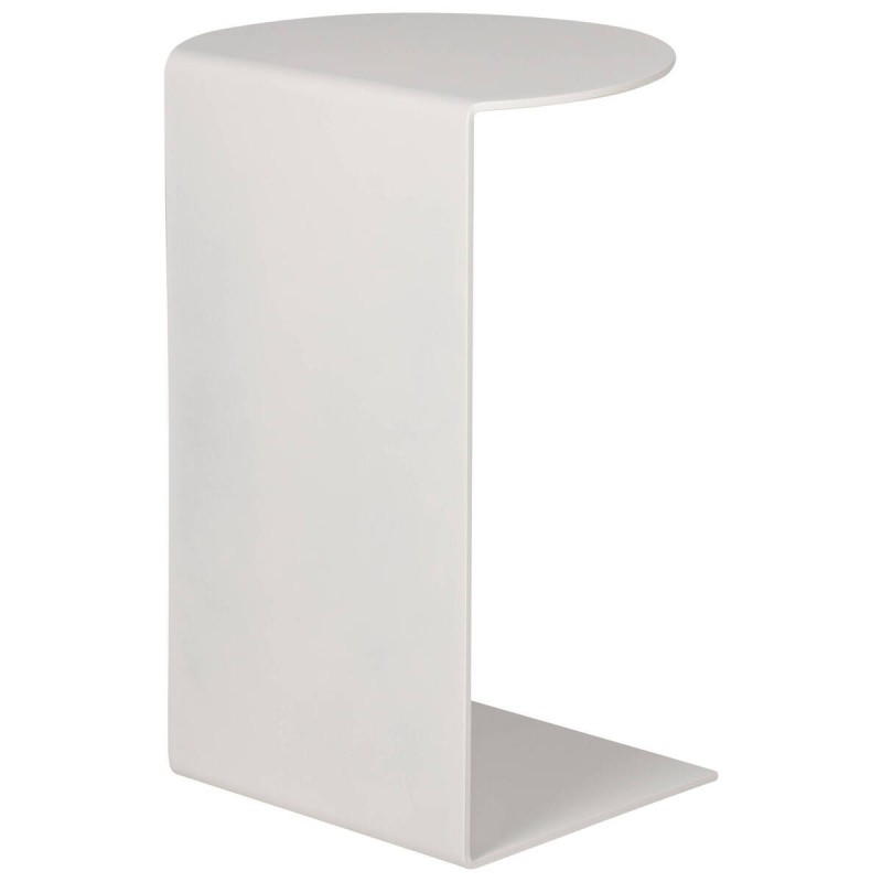 Mesa auxiliar aura de aluminio blanco 32x26x49cm