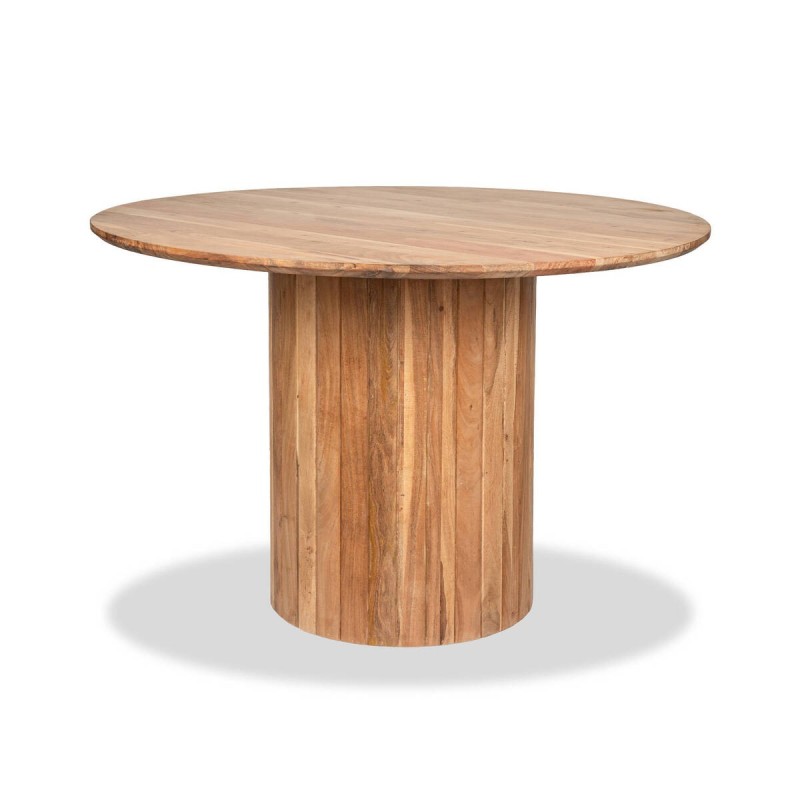 MESA DE COMEDOR ALBA REDONDA DE ACACIA 115 Ø cm