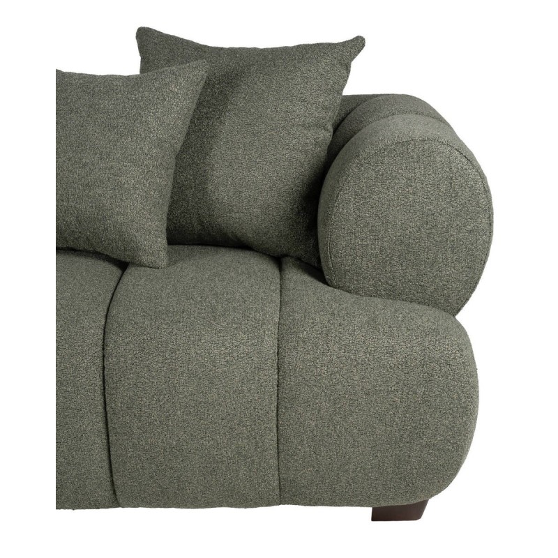 Sofá wave verde oliva 4 plazas 283x96x67 cm