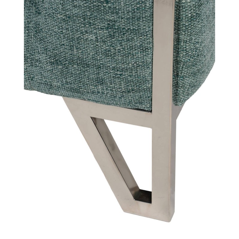 Mesa auxiliar Saita redonda de aluminio gris seda 71x45cm