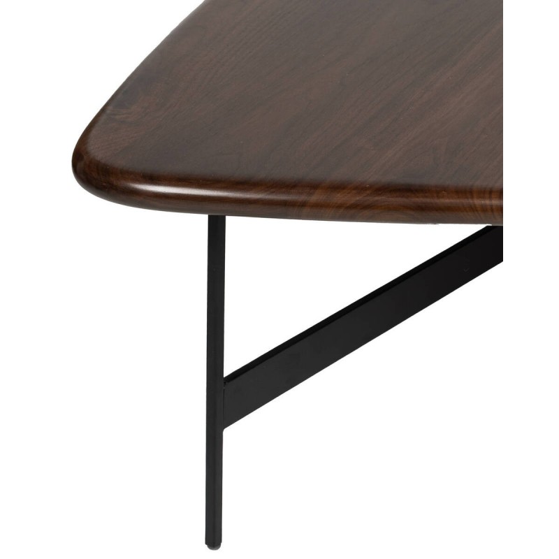 MESA DE CENTRO ARKO EN MADERA WENGUÉ Y ESTRUCTURA DE HIERRO