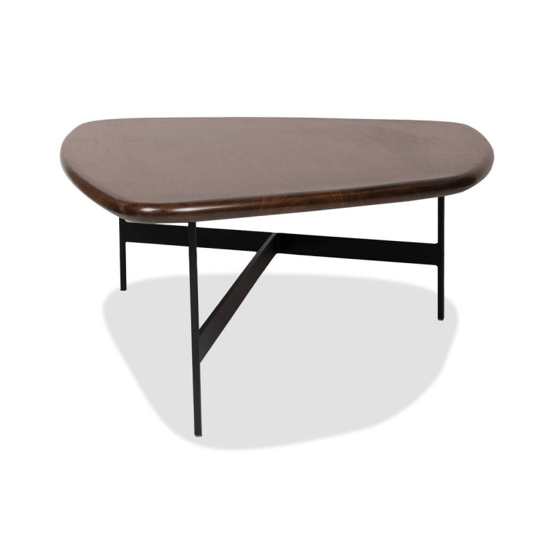 MESA DE CENTRO ARKO EN MADERA WENGUÉ Y ESTRUCTURA DE HIERRO