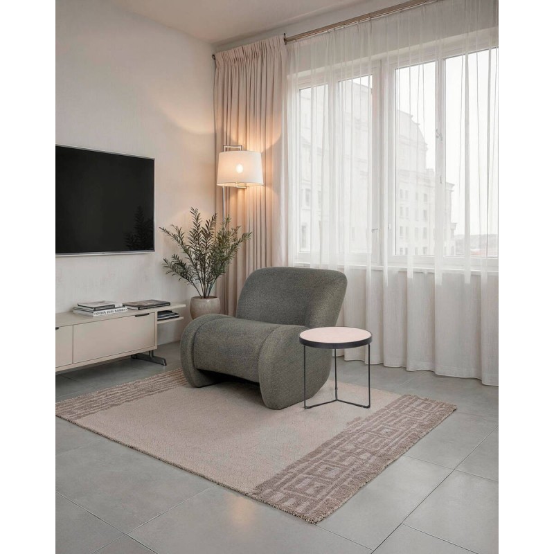 Butaca Menta dark green, comoda y moderna en tejido boucle