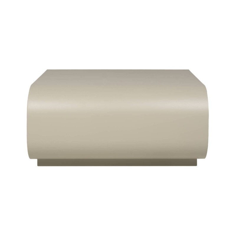 Mesa de centro estructura redonda Loop de aluminio gris seda 75x38cm