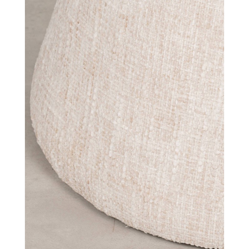 Silla giratoria Ava bouclé beige