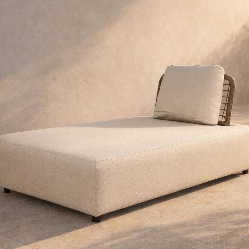 Tumbona Orin Chaiselongue de exterior con respaldo de cuerda