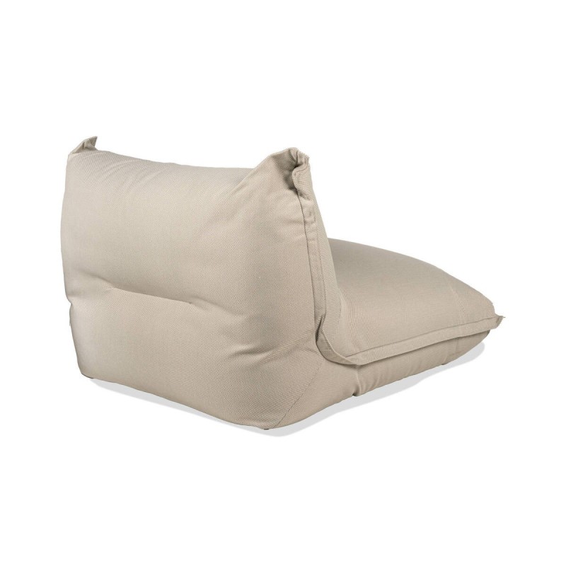 Sillón Nube lounge de exterior en tejido olefín beige 110x105x70cm