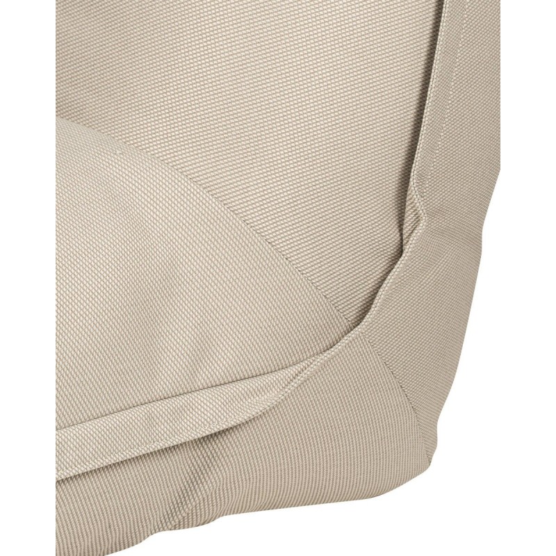 Sillón Nube lounge de exterior en tejido olefín beige 110x105x70cm