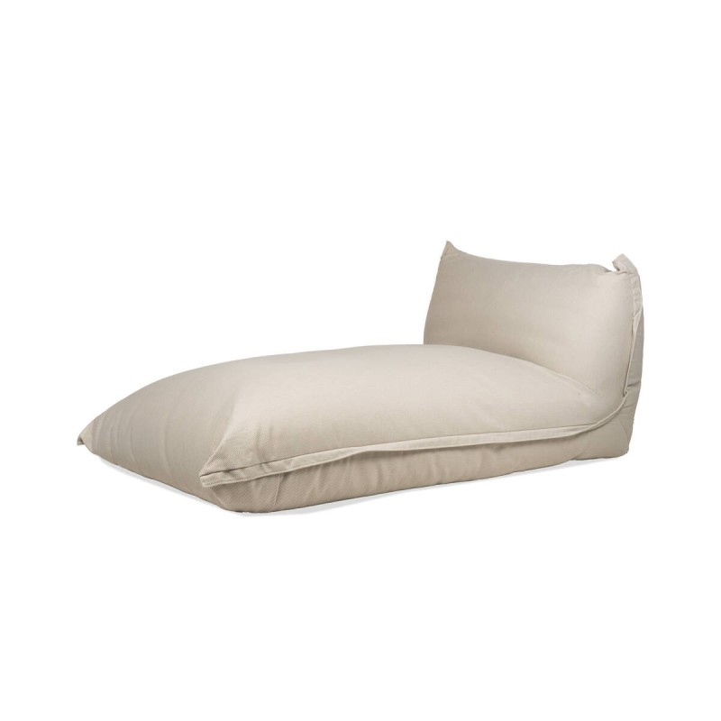 Sillón lounge Nube de exterior en tejido beige XL 110x155x38cm