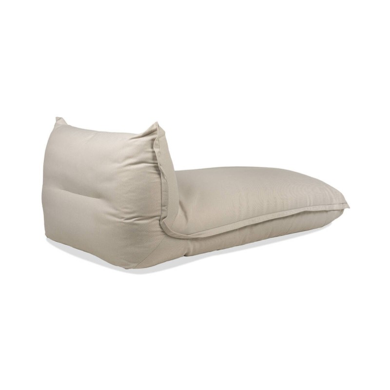 Sillón lounge Nube de exterior en tejido beige XL 110x155x38cm