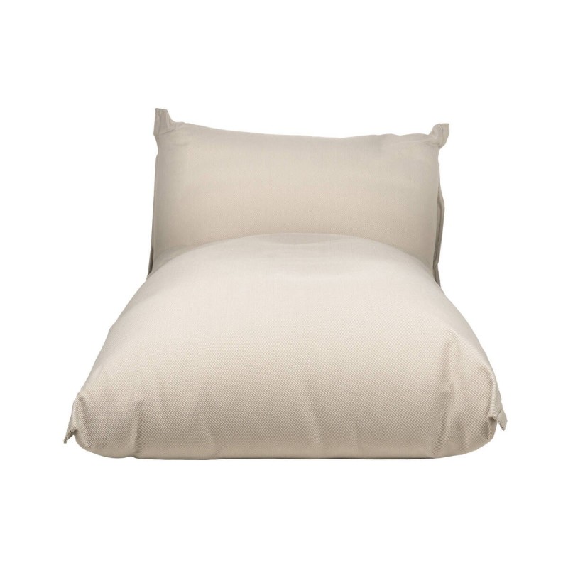 Sillón lounge Nube de exterior en tejido beige XL 110x155x38cm