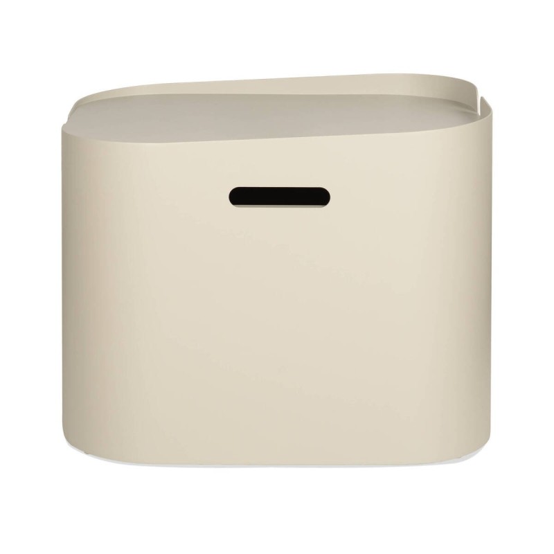 Mesa de centro rectangular Tersia de exterior en aluminio gris seda 63x47x50cm