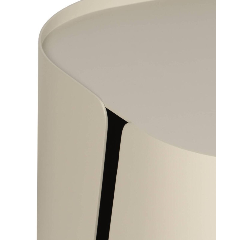 Mesa de centro rectangular Tersia de exterior en aluminio gris seda 63x47x50cm