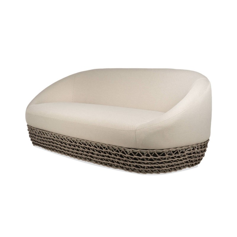 Sofá Lito de 3 plazas con brazos para exterior 220x90x71 cm