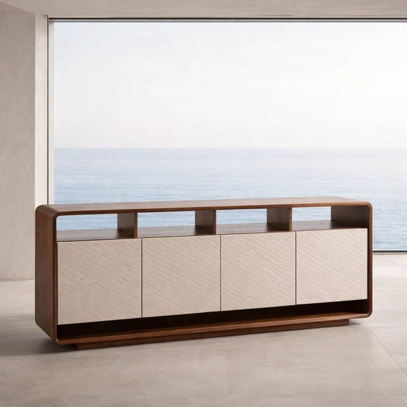 Aparador madera & Avorio, estilo moderno con gran capacidad de almacenaje