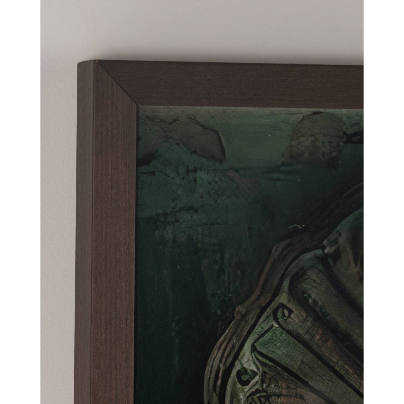 Cuadro decorativo con cebra y puerta antigua 100x120cm