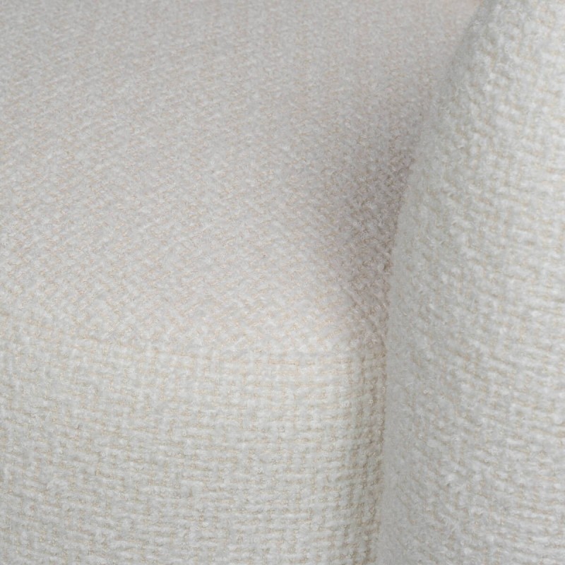 Sillón giratorio Nura blanco roto 98 cm diseño envolvente