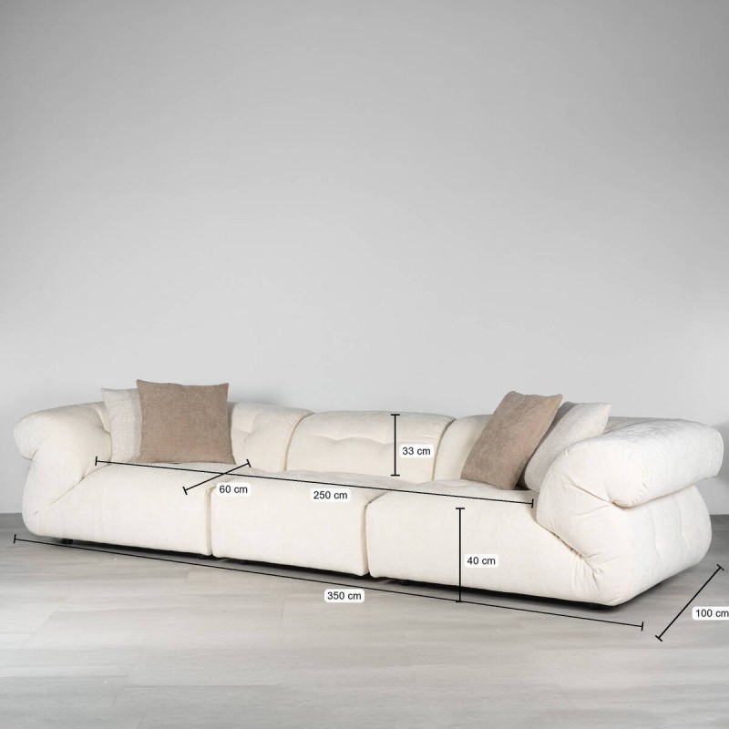 Mesa de centro Tina aluminio 120 × 70 cm