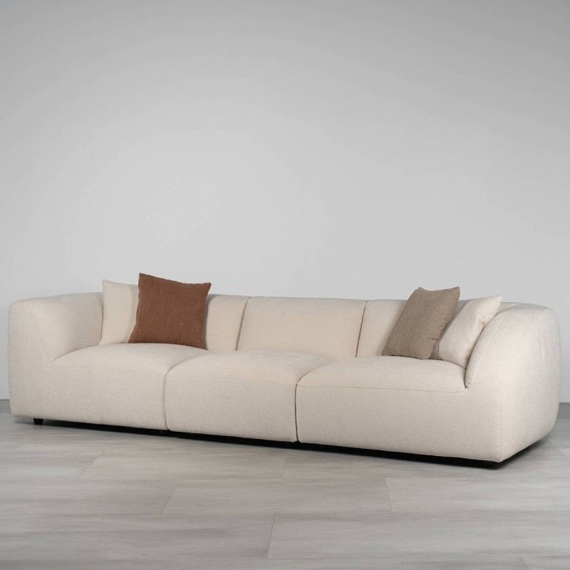 Sofá modular lineal Loma beige 300 cm