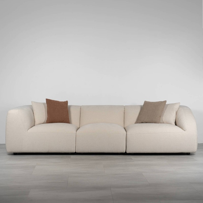 Sofá modular lineal Loma beige 300 cm