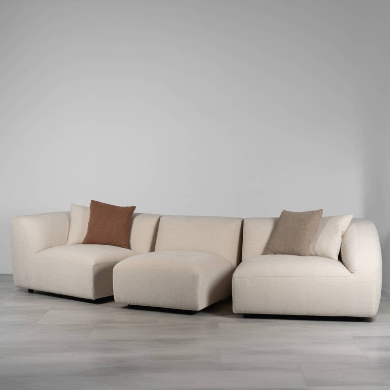 Sofá modular lineal Loma beige 300 cm