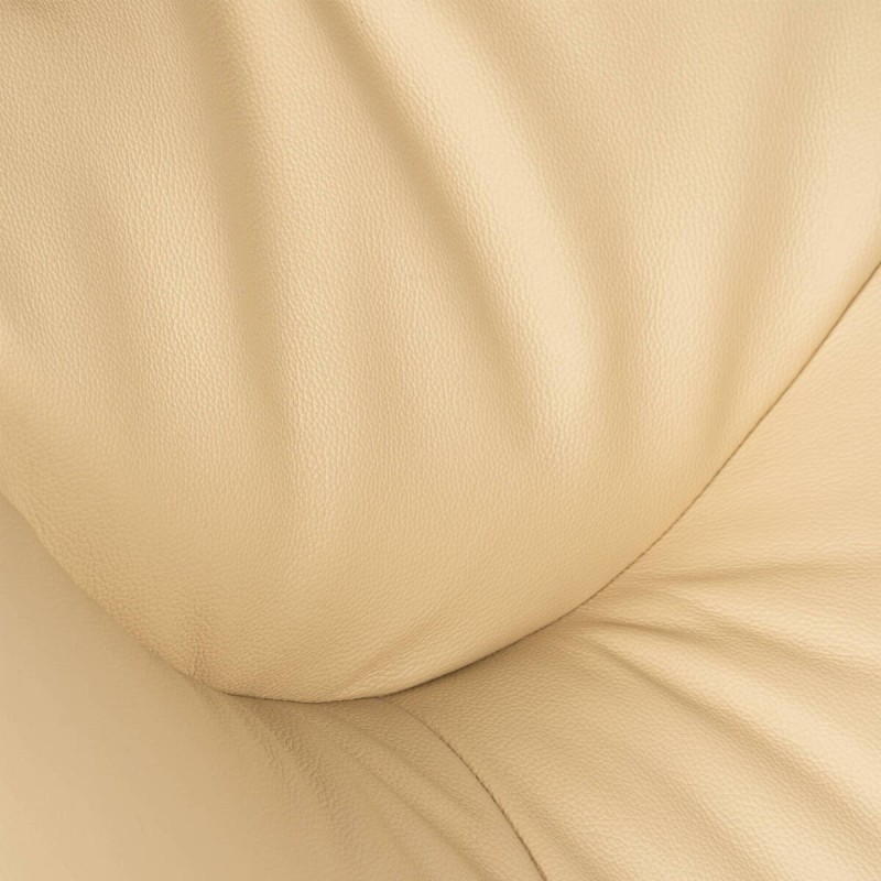 Sillón relax motorizado Armon en piel beige