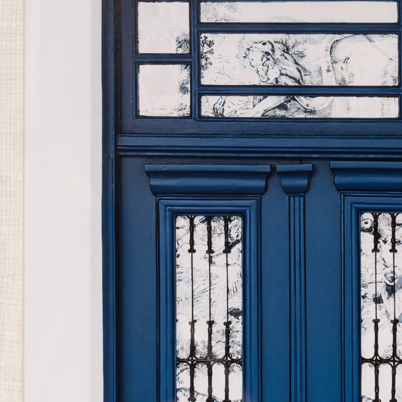 Cuadro Puerta Azul Mediterránea 80x100 cm